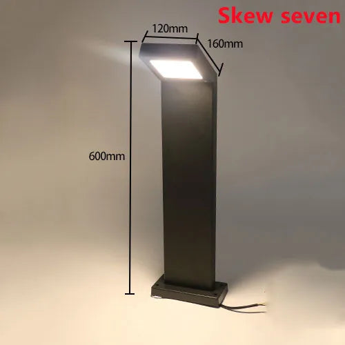 Waterproof IP65 LED Lawn Light AC85~265V 12W Seven Aluminum Street lamp For Garden Path Landscape Villa Courtyard Villa Decorate
