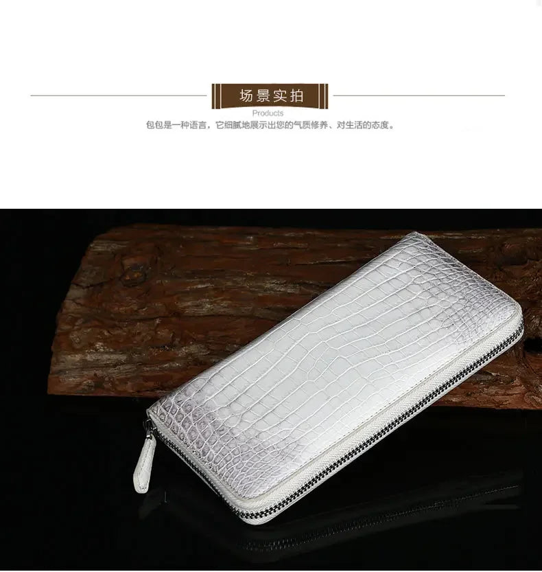 ourui Zipper male wallet Himalayan white long male handbags  men clutch bag