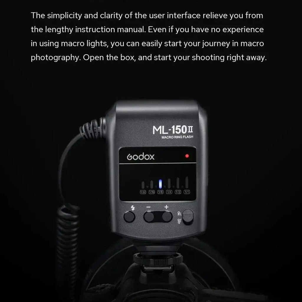 Godox ML-150II Macro Ring Flash – Professional DSLR Lighting Kit Tidesmit