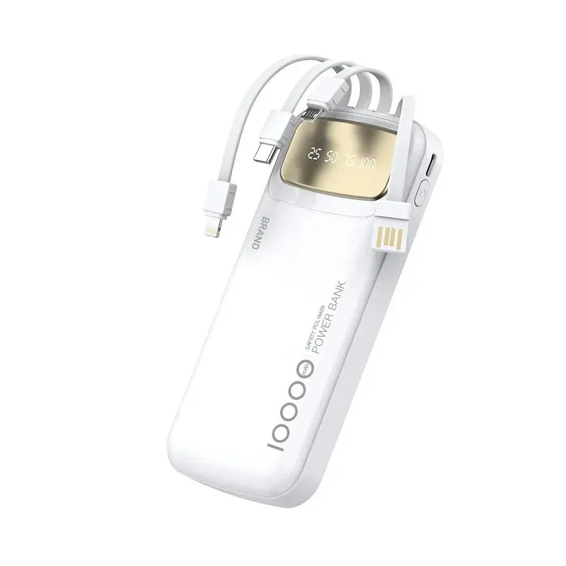 Portable Charger 10000mAh with Integrated USB-C Cable | Tidesmit Tidesmit