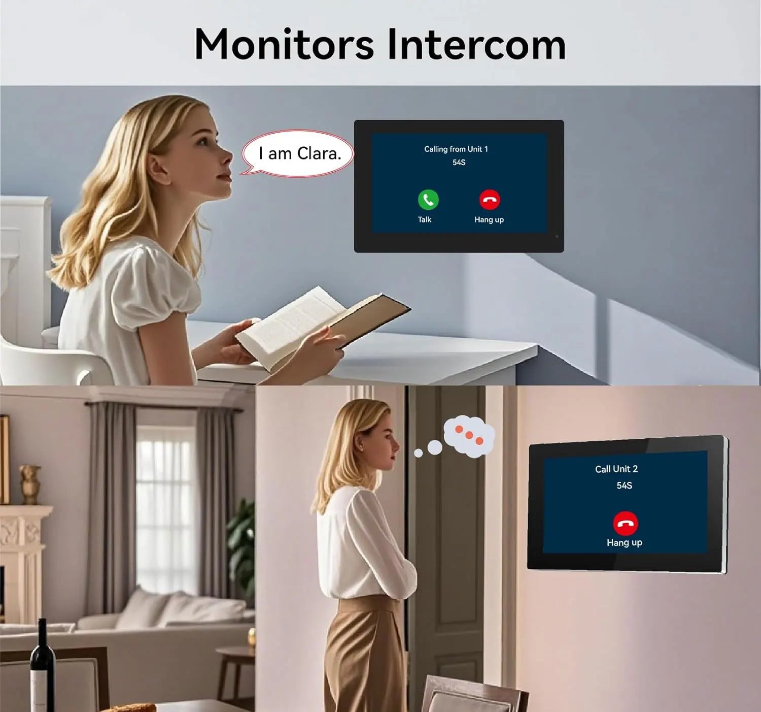 WiFi 10 Inch Video Door Bell Intercom System with RFID Doorbell Camera Family Multi Nits Apartment Video Door Phone Intercom