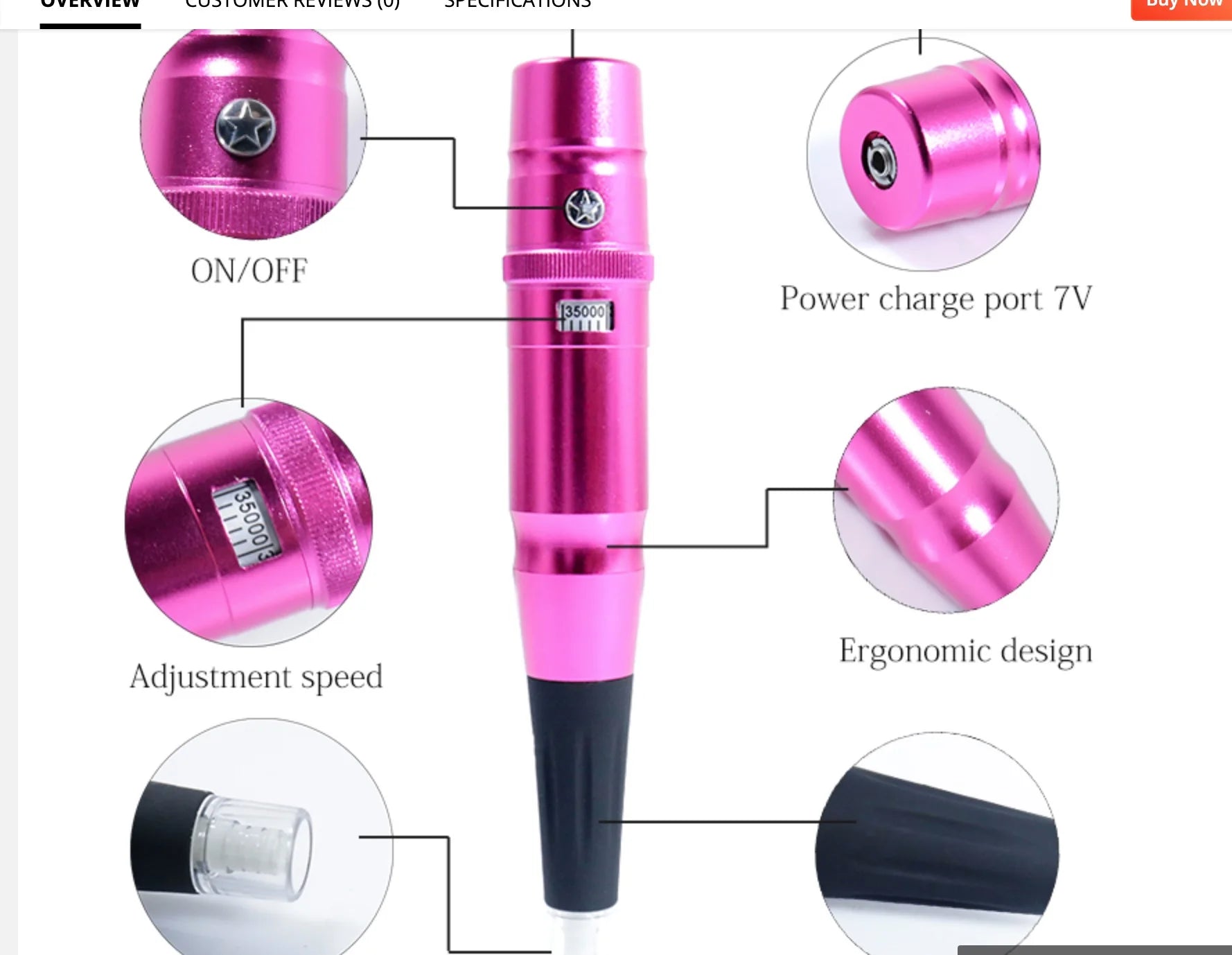 PMU Machine: Swiss Motor Rotary Tattoo Pen Kit for Precise Microblading Permanent Makeup Machines Tidesmit