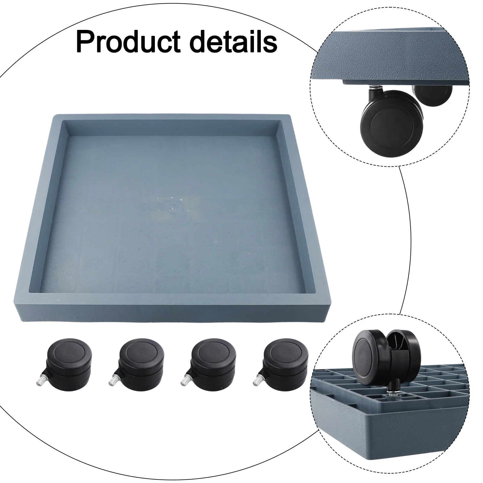 Industrial Design Outdoor Gardening Movable Wheel Tray Plant Container Tray Does Not Scratch Floor Maneuverability