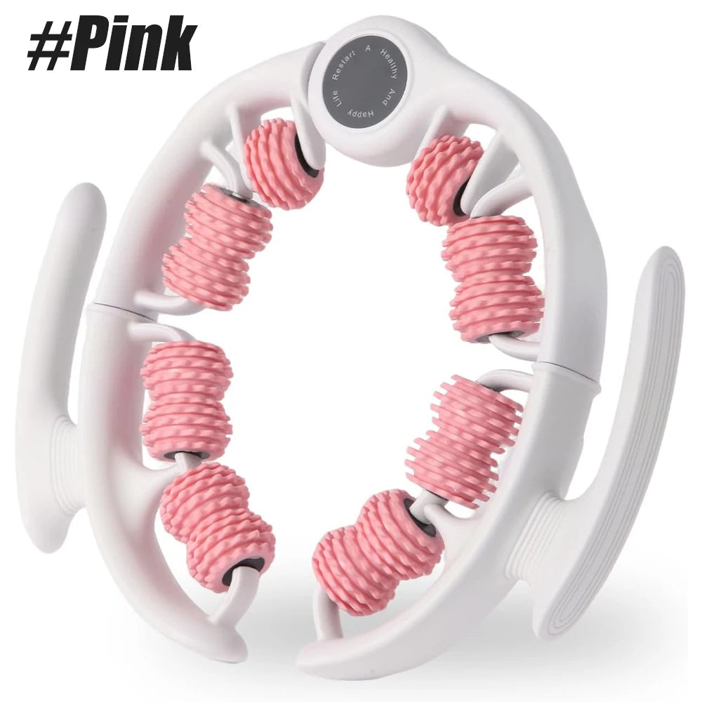 Anti-Cellulite Roller for Lymphatic Drainage and Muscle Relief - Tidesmit Body Shaping Massage Equipment pink Tidesmit