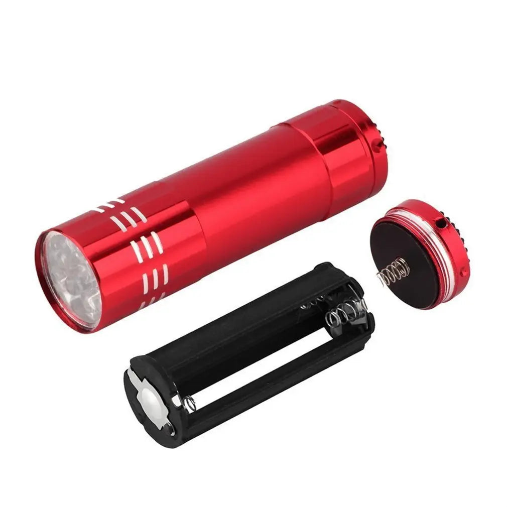 UV LED Flashlight 9 Light Aluminum Torch - Portable Inspection Tool Tidesmit