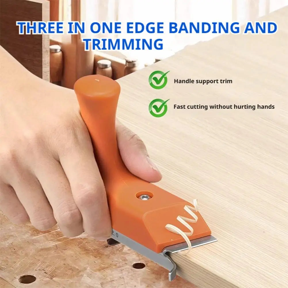Right Angle/arc Universal Trimming Knife Woodworking 3-in-1 Edge Deburring Scraper Precision Wood Board Mini Chamferer Tools