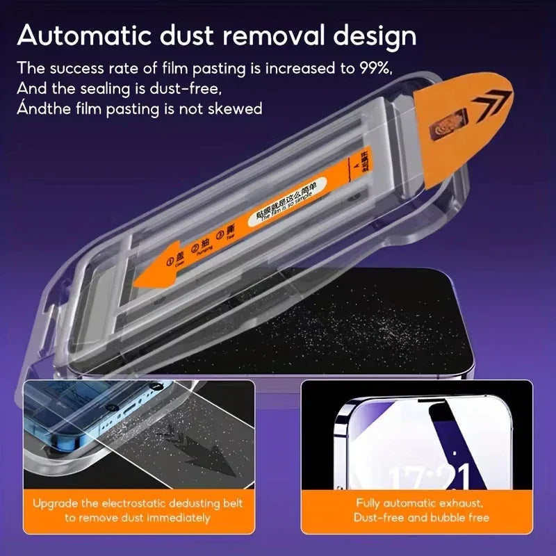 iPhone Tempered Glass Screen Protector - HD Anti-Scratch 9H Hardness Tidesmit