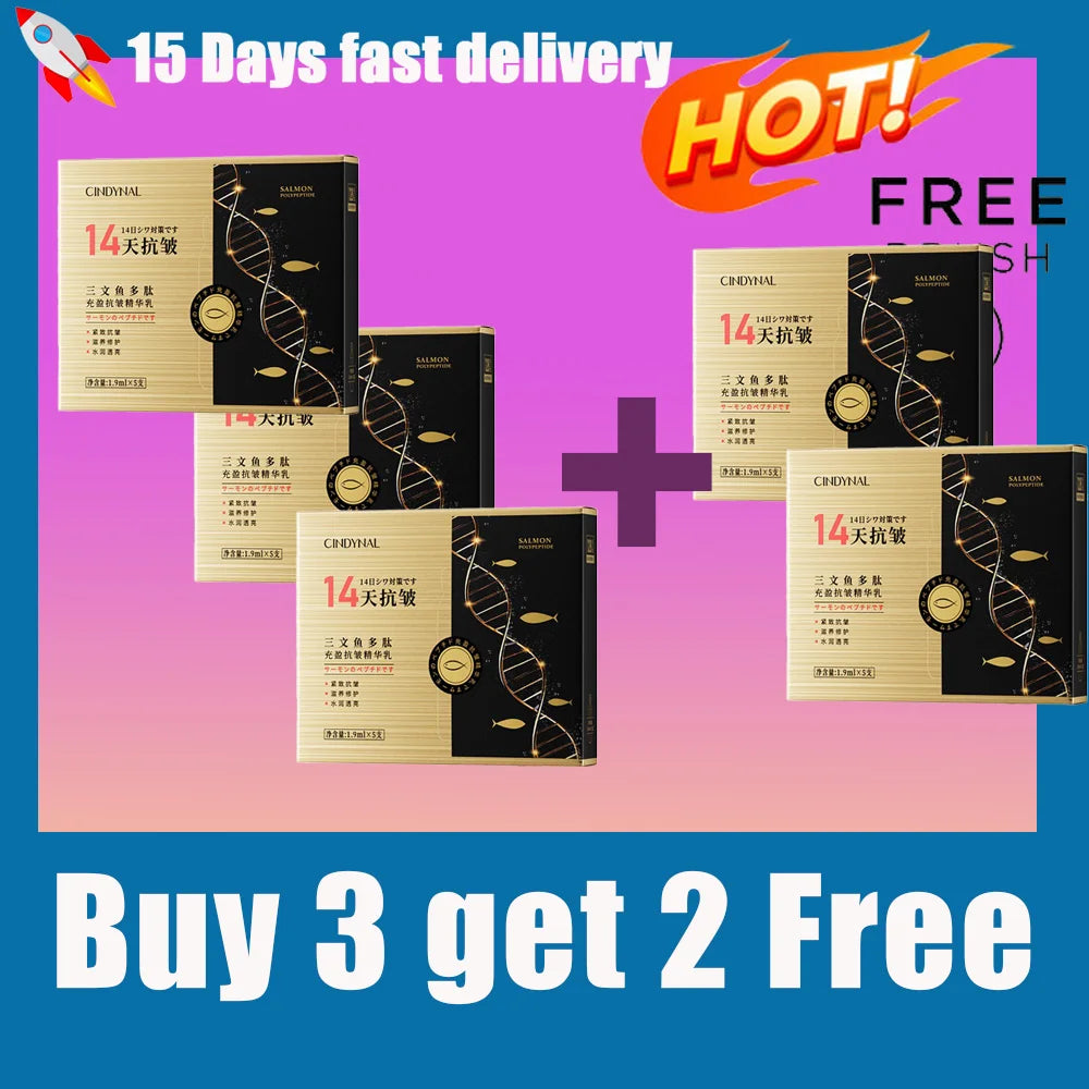 Salmon DNA Light Energy Anti- Wrinkle  Serum Fade Fine Lines Facial Moisturizing brightning Anti Aging Firming Skin Care