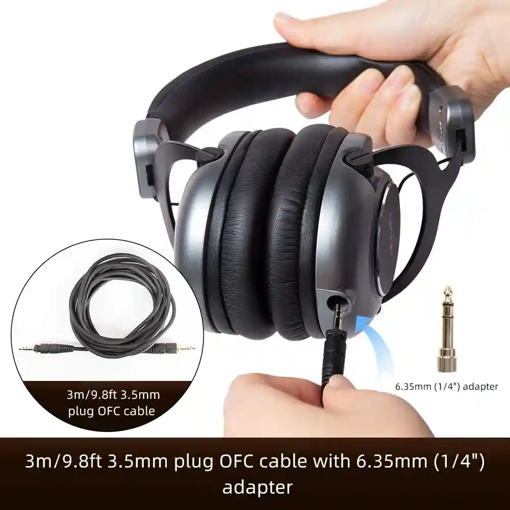 Studio Over-Ear Headphones with 50mm Neodymium Drivers - DH-1775 Tidesmit