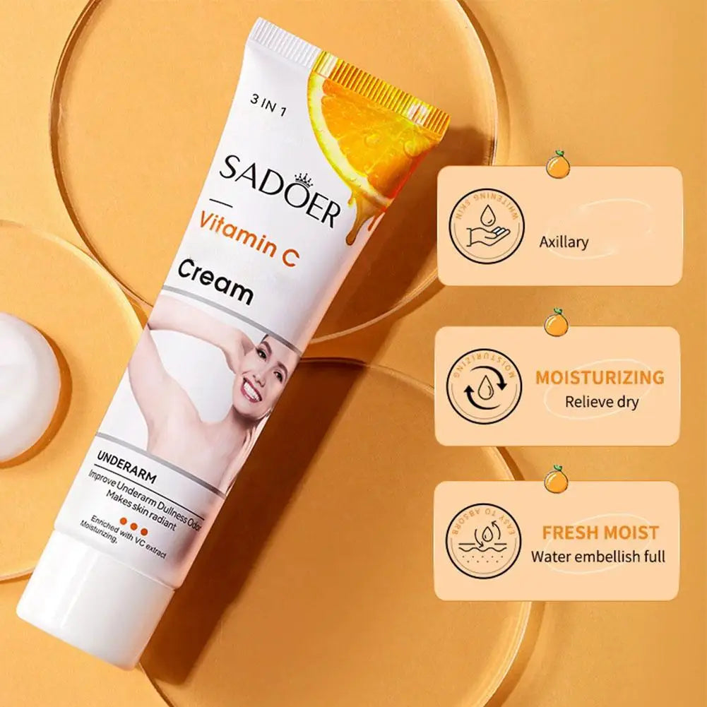 50g VC Underarm Whitening Cream Niacinamide Body Lotion Moisturizing Hydrating Dry Skin Repair Brightening for women body care