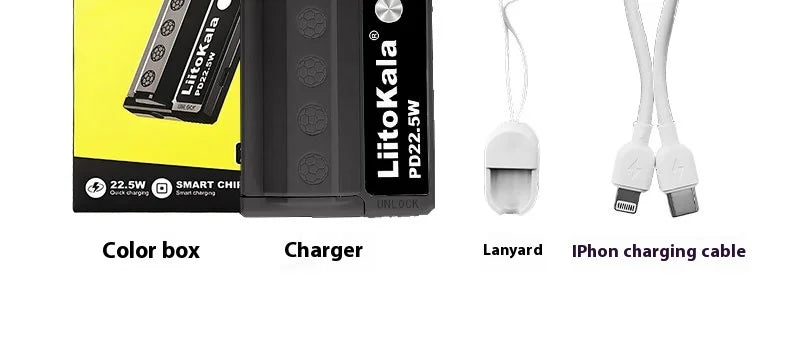 Tidesmit 22.5W Fast Portable Charger - Compact Power Bank for Multi-Devices Tidesmit