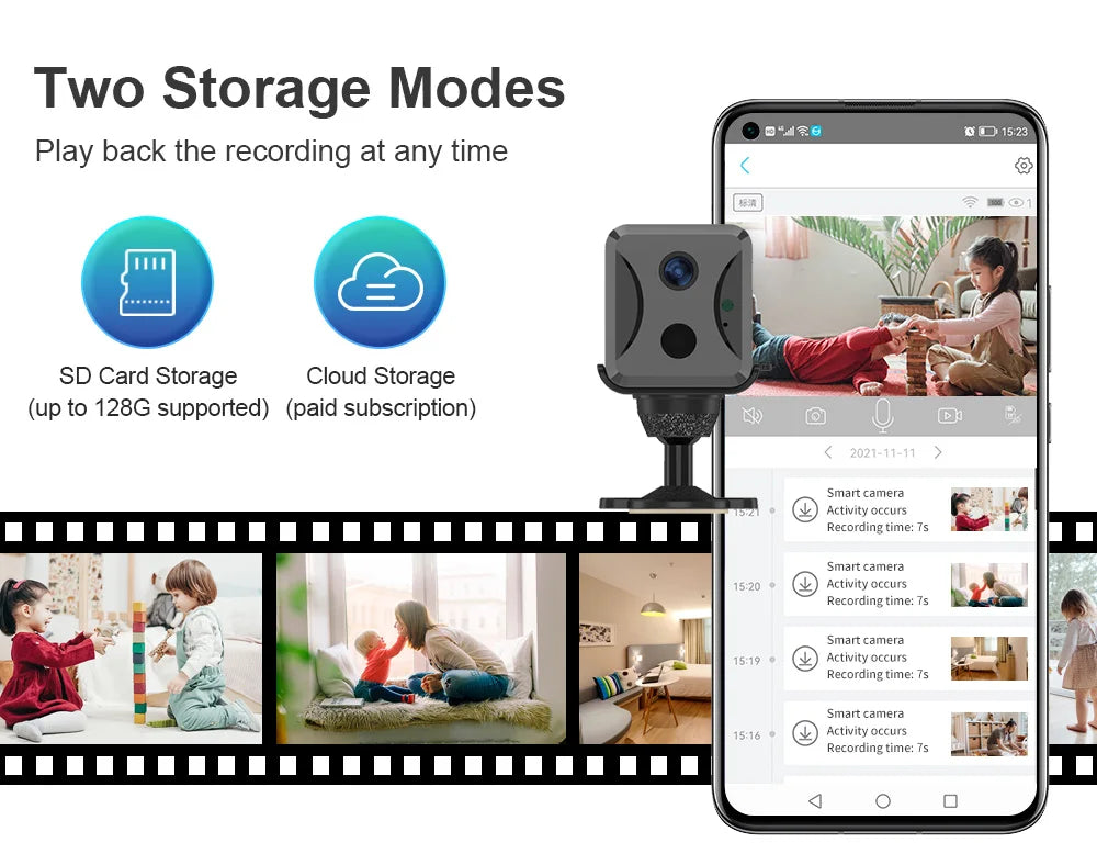 LS VISION 5MP 4G SIM Mini Camera Wireless Wifi IP Cameras Humanoid Detection Battery Power CCTV Home Surveillance Camera Ubox