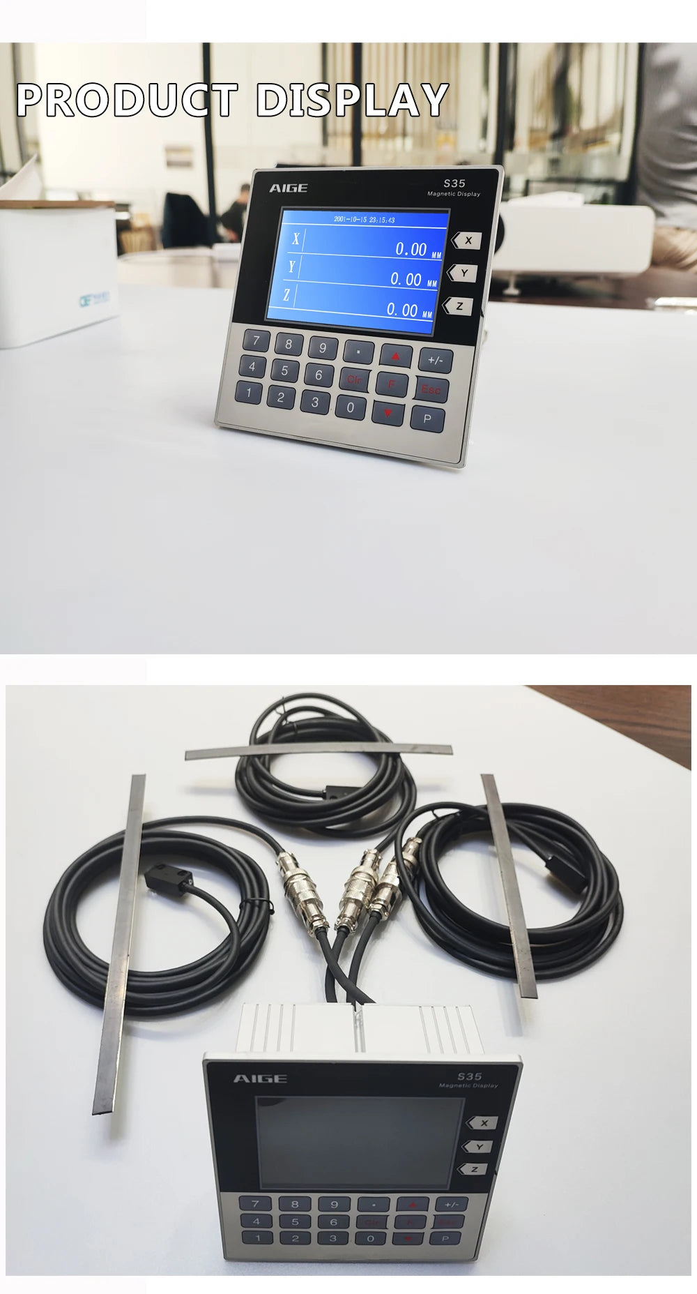High Quality LCD 3 Axis DRO Magnetic Linear Displacement Scale Sensor CNC Encoder Woodworking Machine Lathe