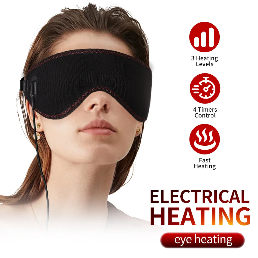 Heated Eye Mask for Dry Eyes | 3-Level Heat Therapy & Massage - Tidesmit Massage Cushion Tidesmit