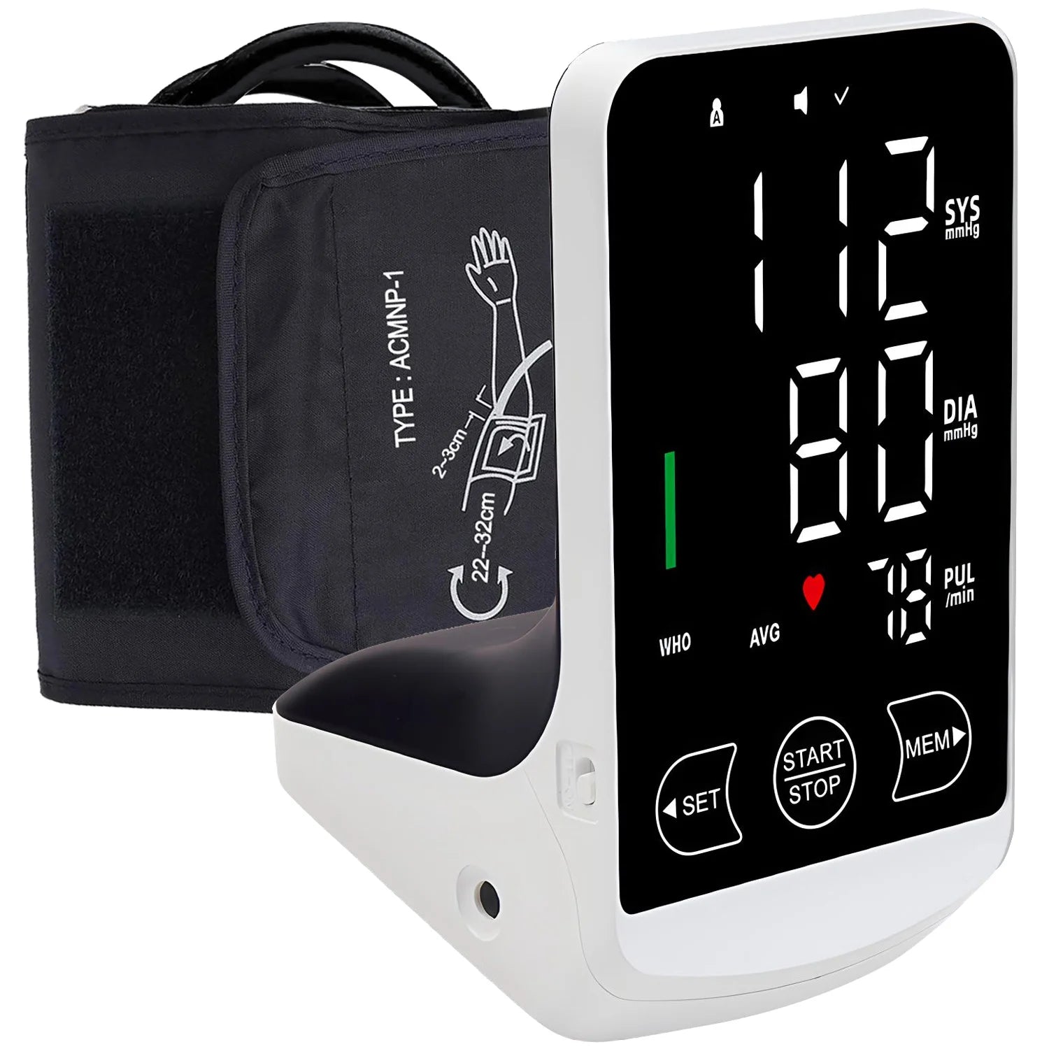Blood Pressure Machine Arm-type Digital Blood Pressure Monitor Home Medical Sphygmomanometer Automatic Tonometer