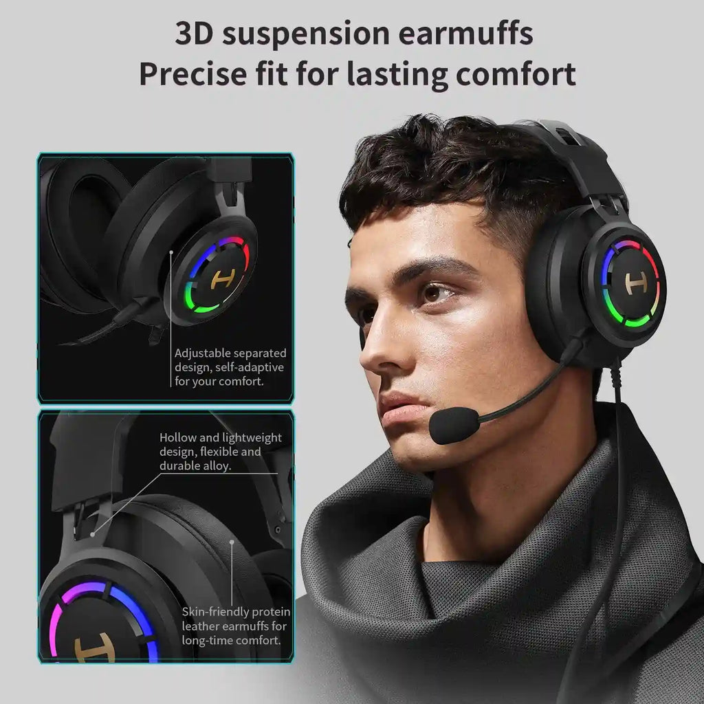 Gaming Headset 7.1 Surround Sound with Noise Canceling Microphone Tidesmit