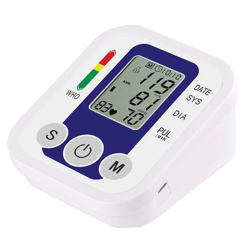 English Voice Automatic Tonometer Arm Blood Pressure Monitor Pressure Sensor Monitor Equipment Digital Tensiometer LED Display