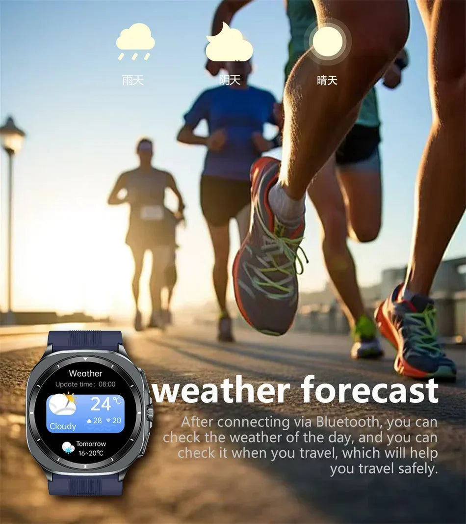 for Samsung Air Pump Airbag Smart Watch Men, Micro Physical Examination Accurate Measure Blood Pressure Sport SmartWatch 2025New