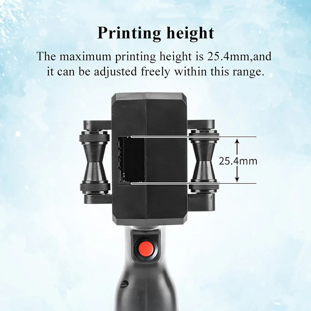 ZM-Z20 25.4mm Handheld Inkjet Printer for Text QR Barcode Batch Number Logo Date Label Coding Machine Portable Mini Printer