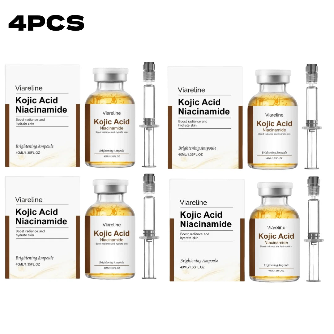 Brightening Kojic Acid & Niacinamide Ampoule 40ml Even Skin Tone Hydrating Moisturizing Dual Care Easy To Use Skincare