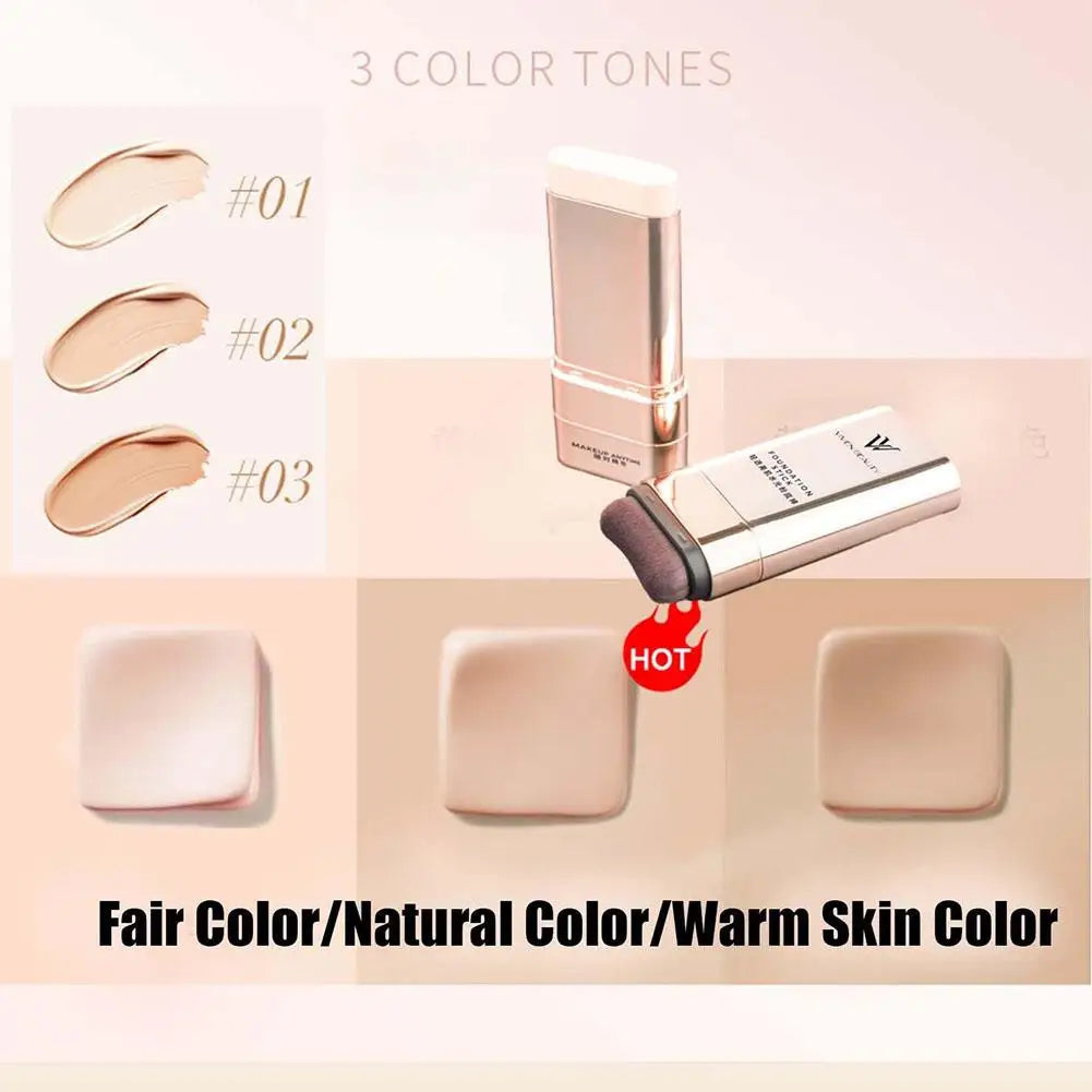 Tidesmit double headed foundation stick and concealer providing long lasting oil control and sunscreen protection