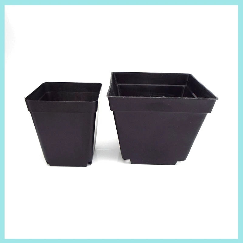 Avilable Thicken Mini Flower Pots Planters Plastic Creative Small Square Nursery Pot Garden Desk Home Office Decoration B2