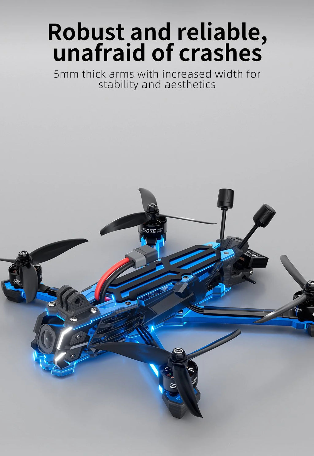 FPV Drone 5 Inch O4 Pro HD Freestyle - ELRS 2.4G High-Speed Racing Drone Tidesmit
