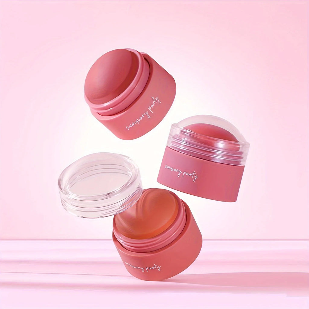 Tidesmit 6 colors waterproof blush cream for face makeup showing swatch variety and smooth long-lasting texture