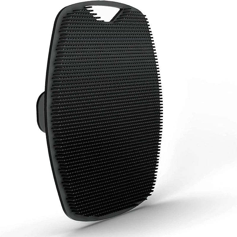Silicone Body Scrubber: Gentle Exfoliating Bath Brush, Black Scrubs Treatments Tidesmit