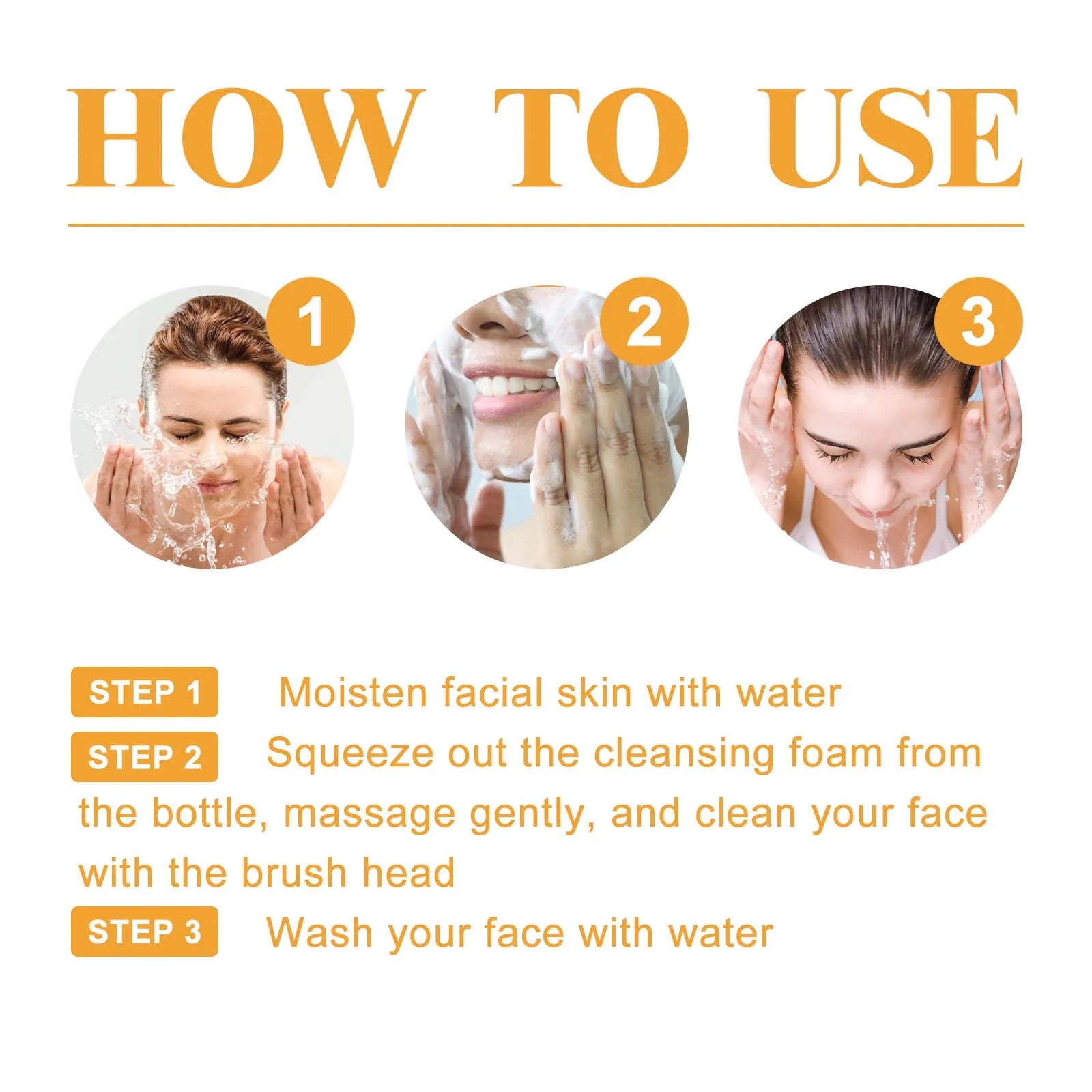 Pro Turmeric Face Wash Mild Foaming & Smooth Touch Fast Cleansing Daily Skin Prep Portable Beauty Tool for All Skin Types