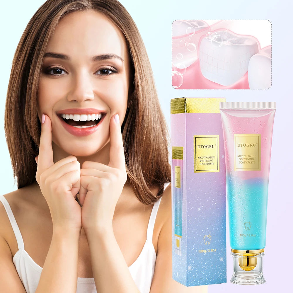 Tidesmit 100g Niacinamide whitening toothpaste for effective stain removal and fresh breath