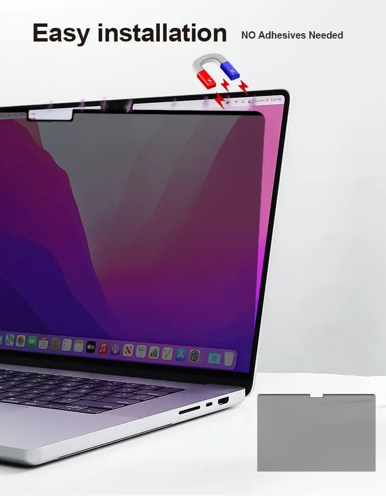 Magnetic Privacy Screen Protector for MacBook | Anti-Glare & Anti-Scratch Tidesmit