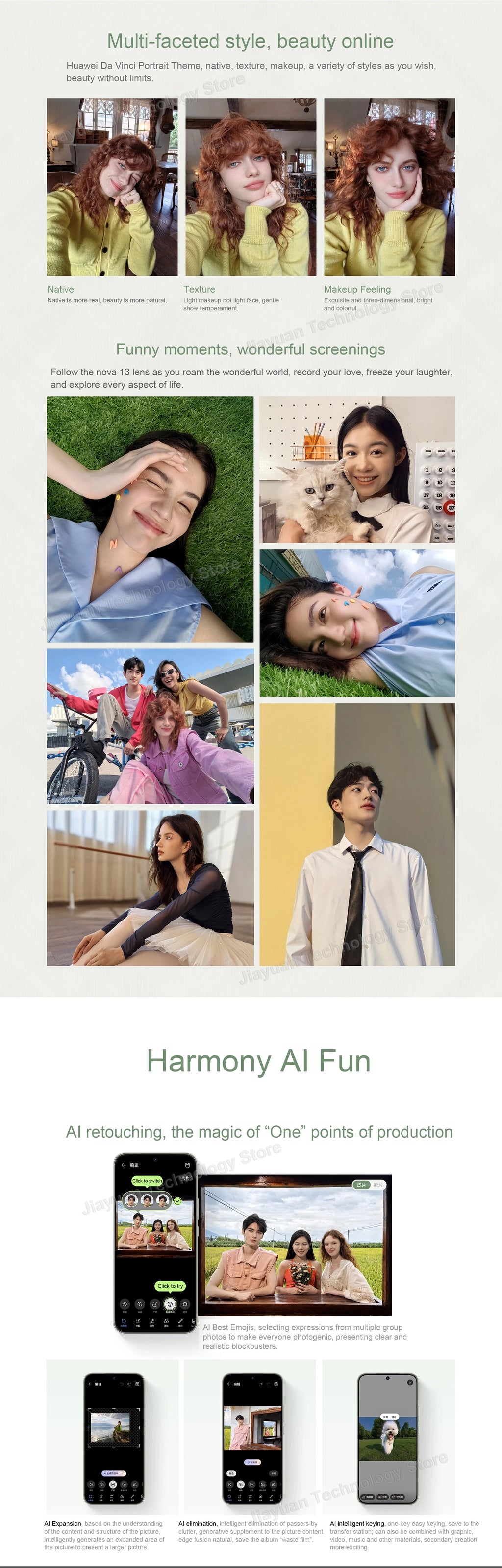 Original Huawei Nova 13 5G Mobile Phone 6.7 Inches OLED 120Hz Screen Kirin 8000 HarmonyOS 4.2 Battery 5000mAh AI Smartphone