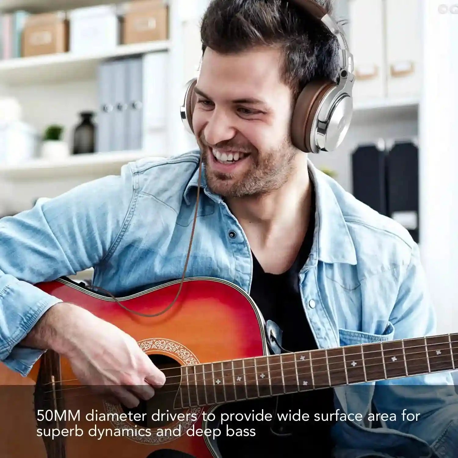 Pro-30 Studio DJ Headphones with Mic - Wired Over-Ear Monitoring Tidesmit