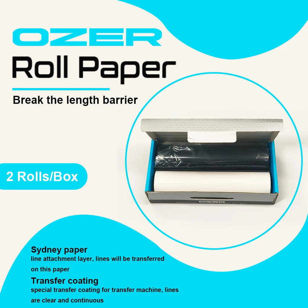 Tattoo Transfer Paper for Thermal Printers - 100 Sheets High Precision Permanent Makeup Machines Tidesmit
