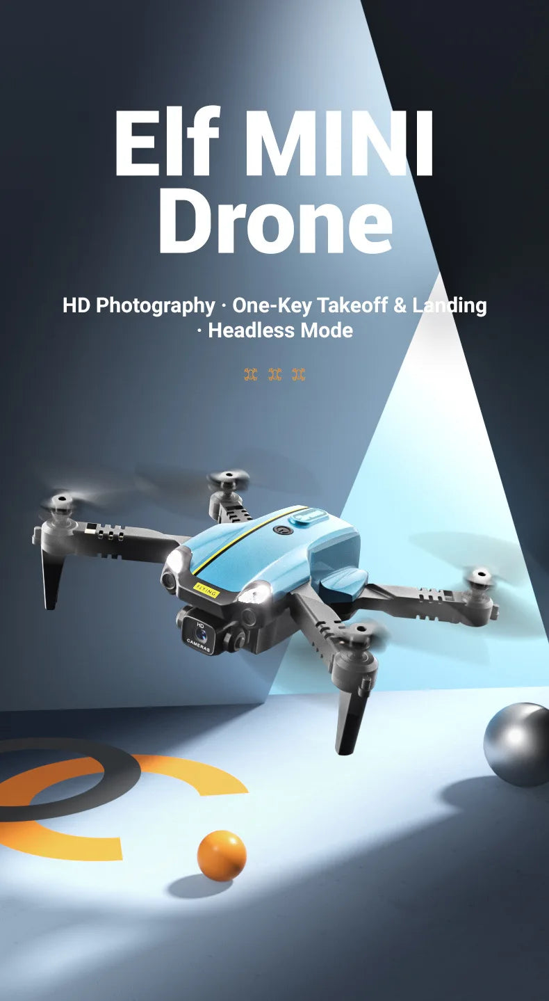 Mini Camera Drone with HD Optics - Foldable Beginner Quadcopter Tidesmit