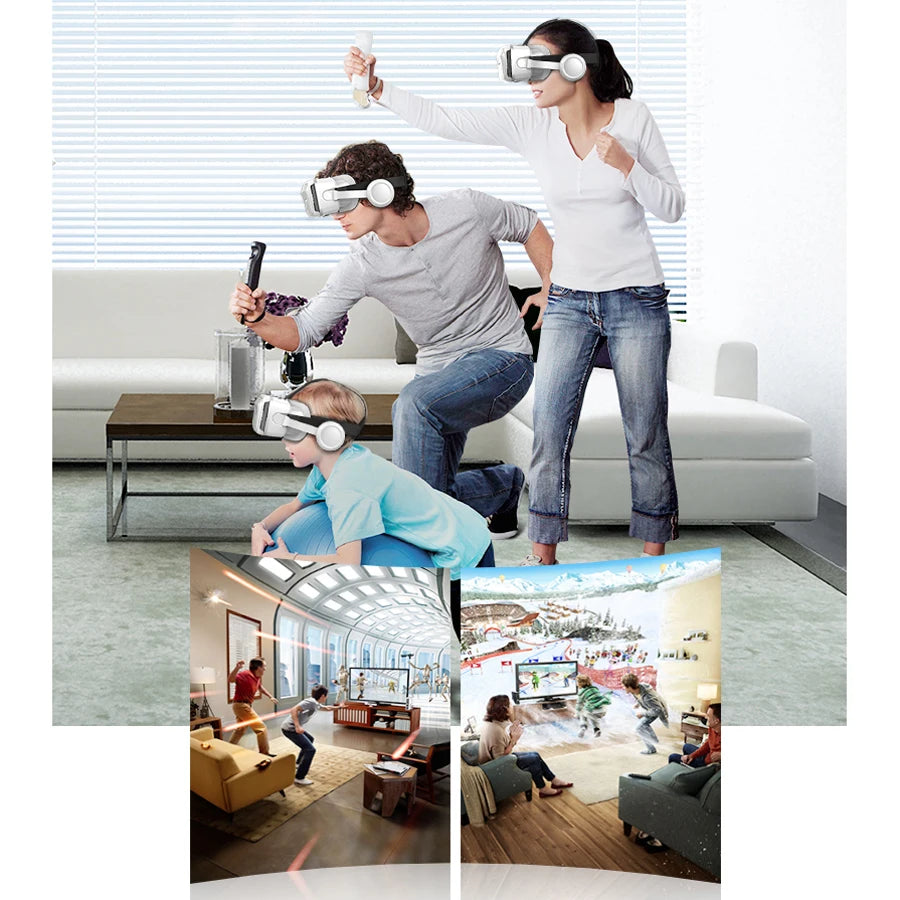 VR Headset for Smartphone - Immersive 3D Glasses for Mobile Media Tidesmit