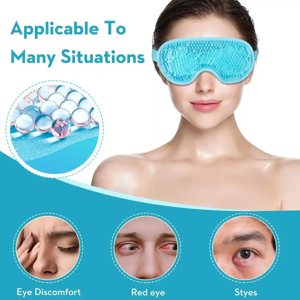 Reusable Cooling Eye Mask for Puffy Eyes and Migraine Relief Eye Massage Instrument Tidesmit