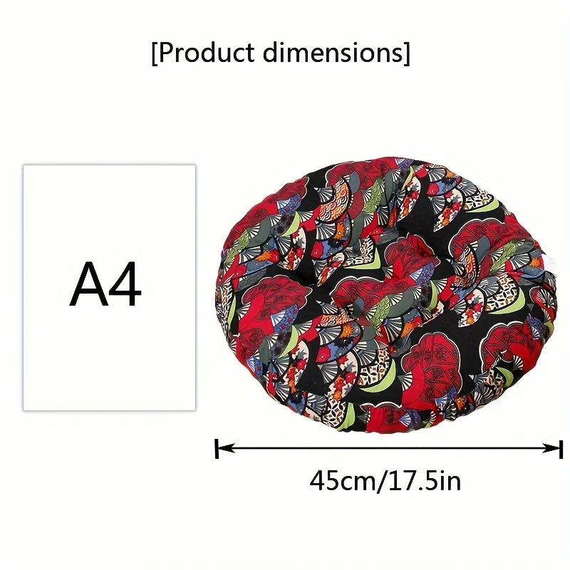Round Floor Cushion Pillow Thickened Tatami Yoga Mat for Meditation Machine Washable Seat Cushion Office Sleeping Mat