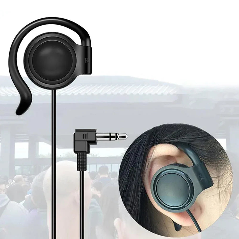 Wired 3.5mm Single Ear Headphones | Comfortable Hanging Fit | Tidesmit Tidesmit