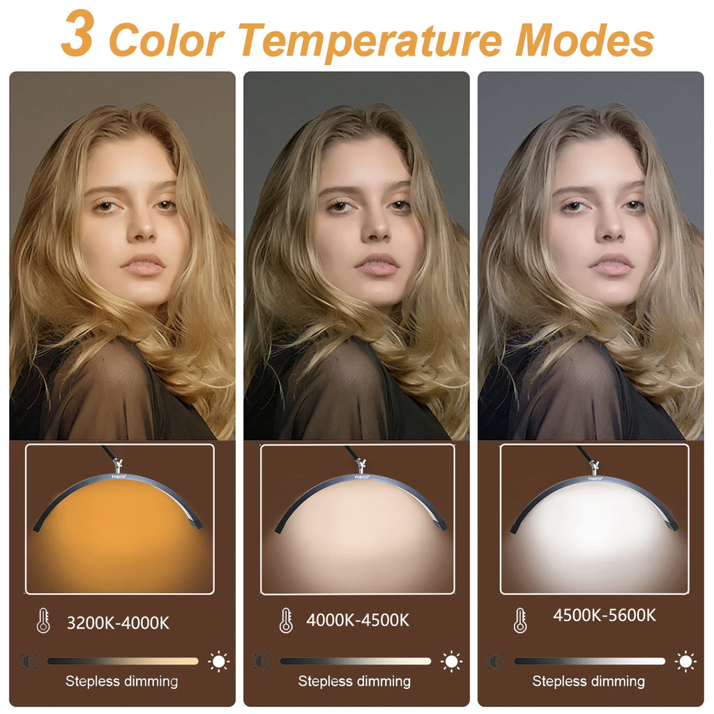 Half Moon LED Light for Lash Extensions & Makeup | Adjustable Glow Tidesmit