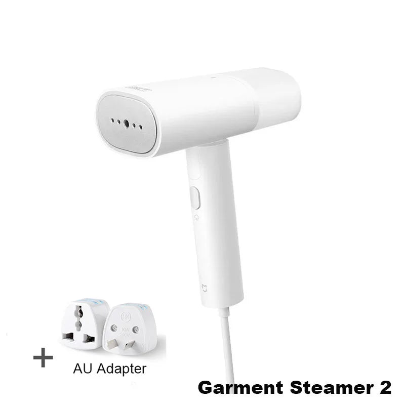 Tidesmit MIJIA Handheld Garment Steamer 2 showing foldable design and portable steam cleaner features for flat ironing