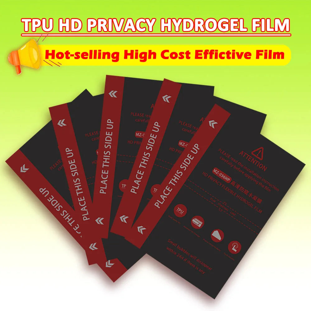 50PCS TPU Flexible Hydrogel Film Straight Curved Screen Protector Cutting Machine Universal Mobile Phone Screen Protective Film