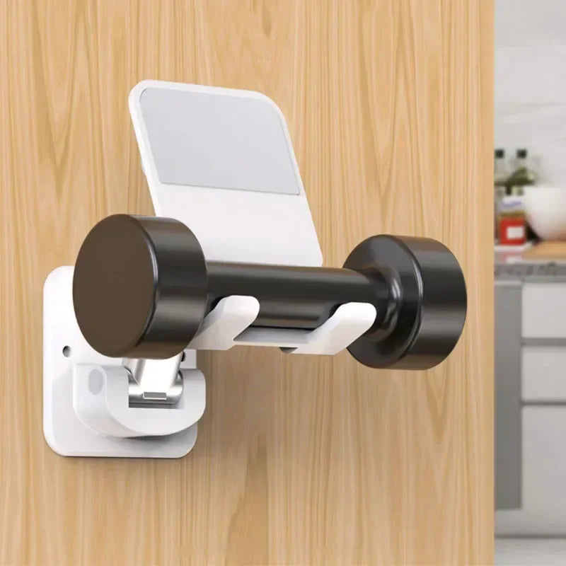 Wall Sticker Mount Tablet Stand Stretchable Arm Cell Phone Wall Holder Adjustable Wall Stand for IPad IPhone 4-12inch Universal