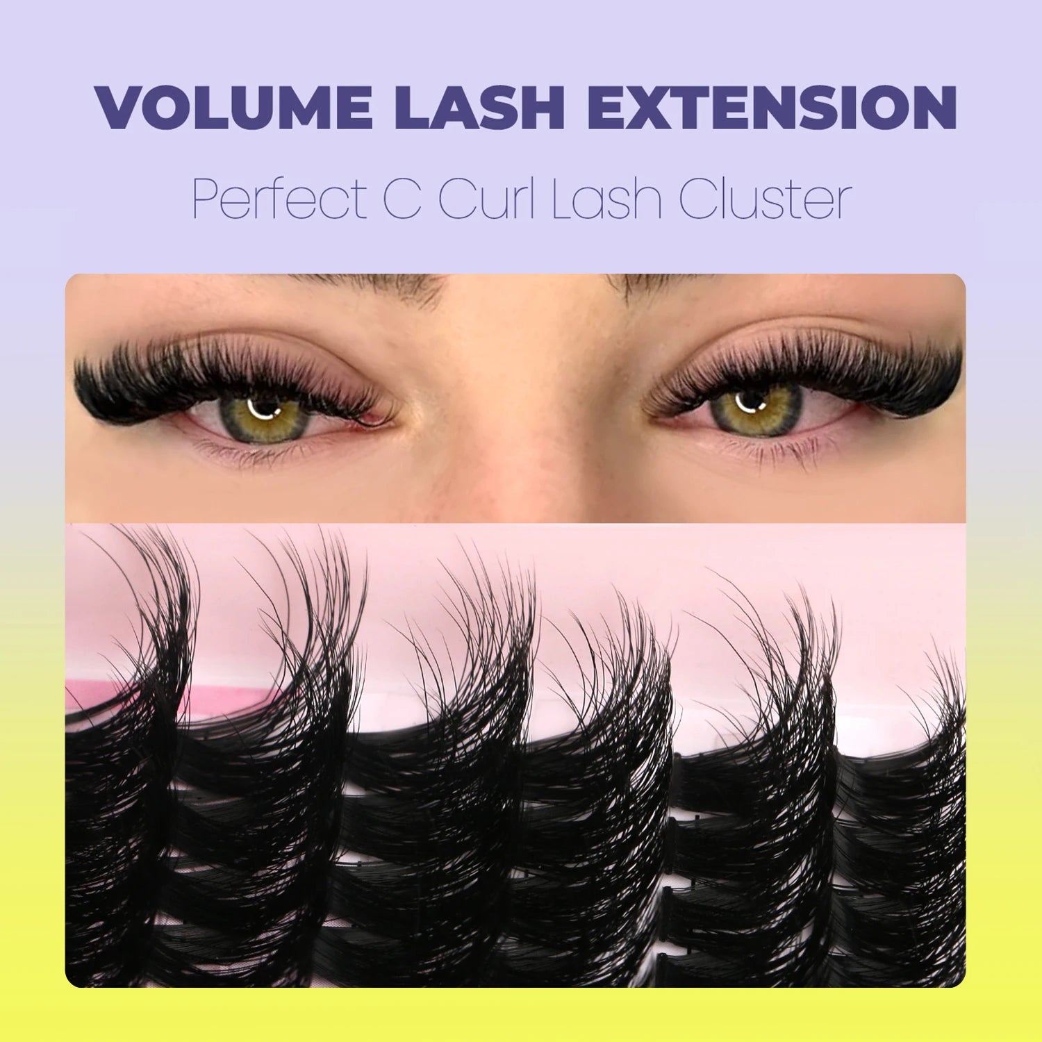 Wispy False Eyelash Clusters - DIY Salon-Quality Cat Eye Set False Eyelashes Tidesmit