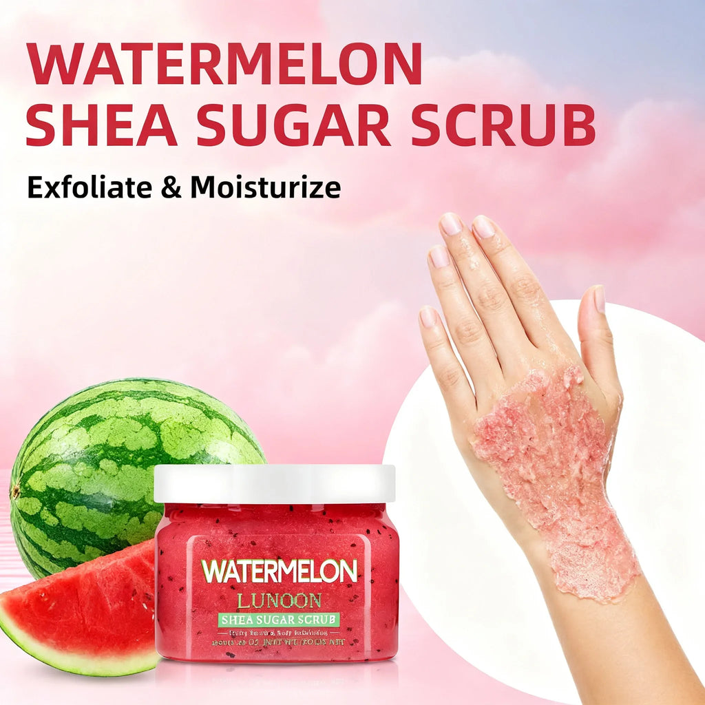 Watermelon Shea Sugar Scrub | Smoothing Body Exfoliator - 150g Scrubs Treatments Tidesmit