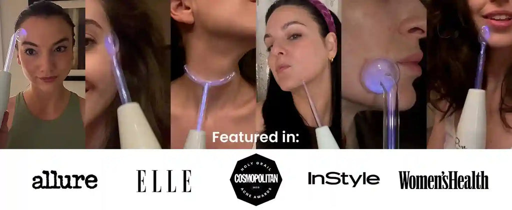 High Frequency Facial Wand: Acne Treatment & Skin Tightening - Purple Eye Massage Instrument Tidesmit