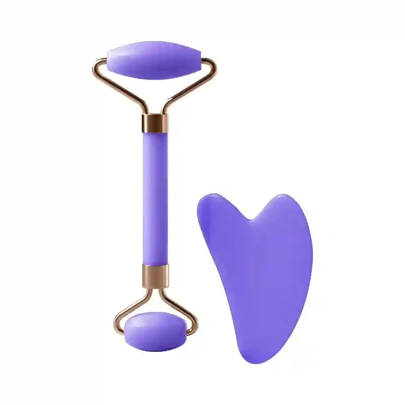 Facial Massage Roller for Skin Tightening - Resin Ergonomic Tool Eye Massage Instrument Purple-01 Tidesmit