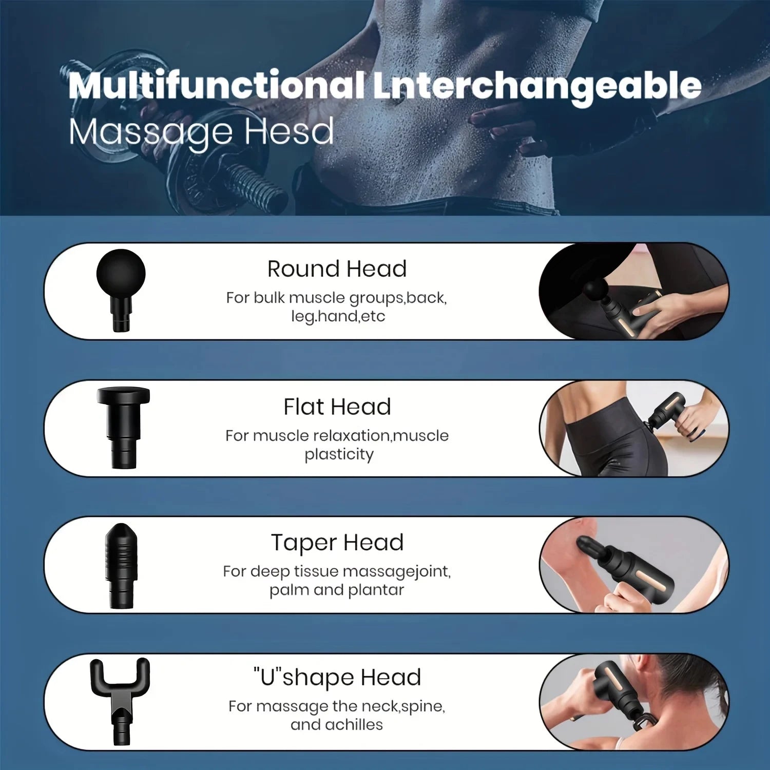 Deep Tissue Massage Gun | 99-Speed Portable Muscle Recovery Device Relaxation Treatment Tidesmit