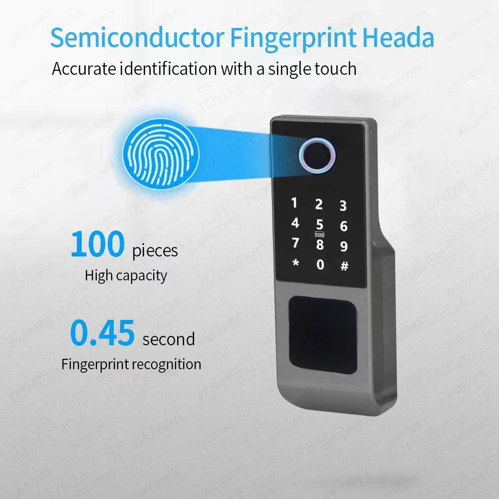 Waterproof Tuya Wifi Smart Lock Fingerprint RFID Card Passcode APP Remote Control TTLock Bluetooth Entry Electronic Rim Lock